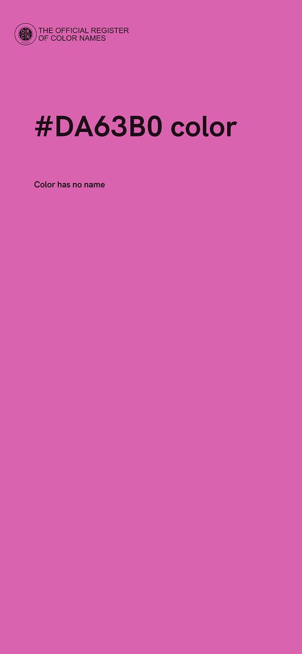 #DA63B0 color image