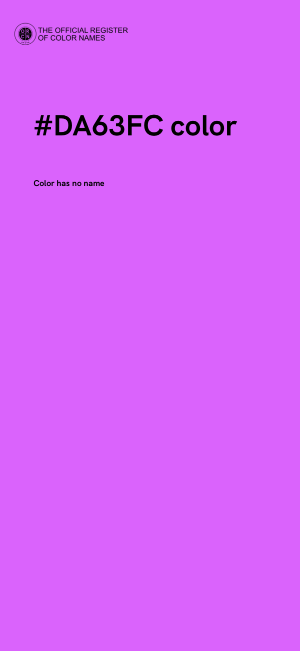 #DA63FC color image
