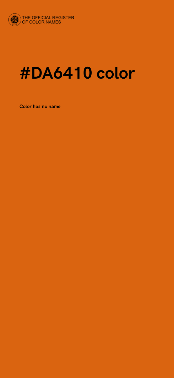 #DA6410 color image