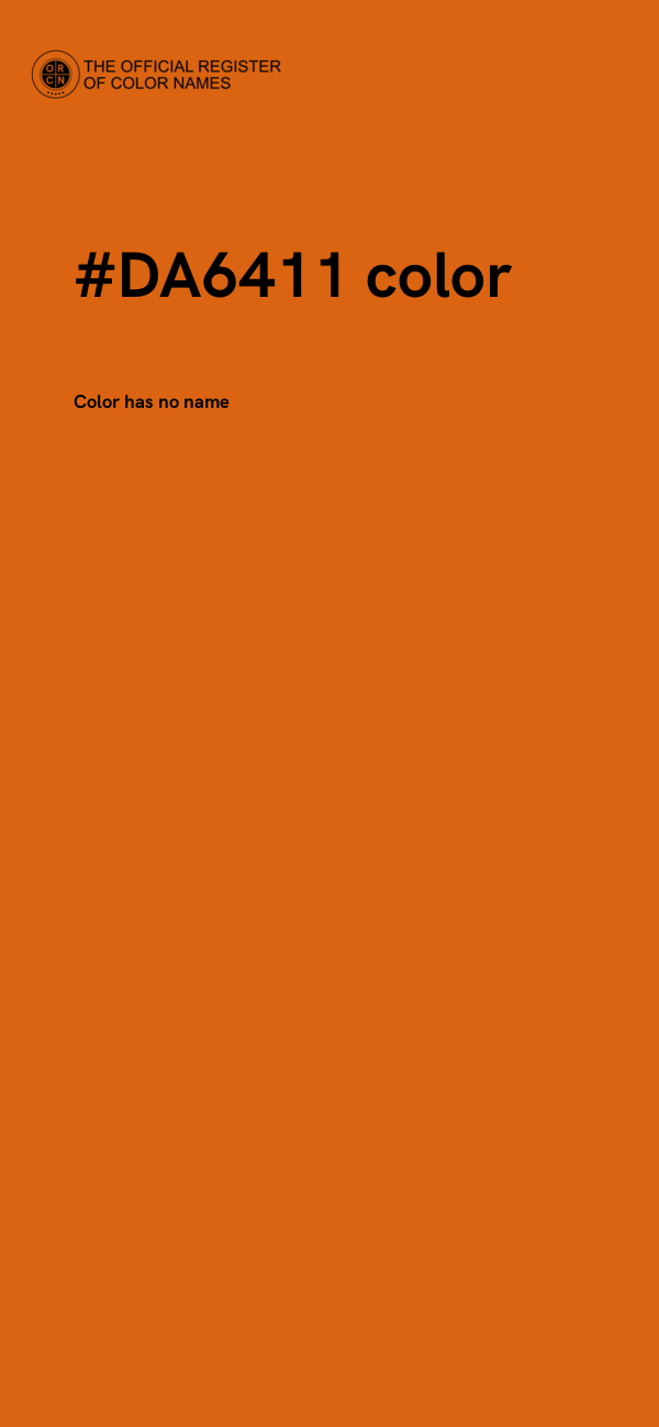 #DA6411 color image
