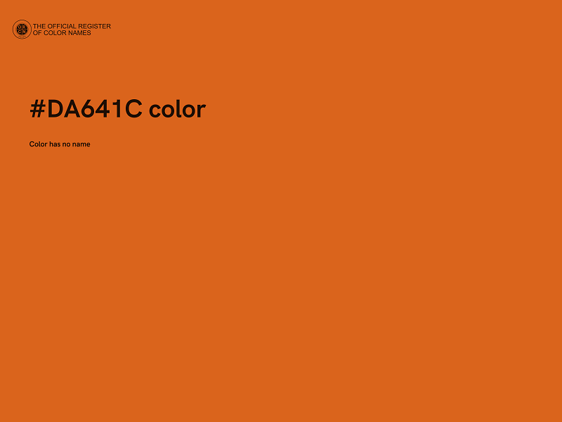 #DA641C color image