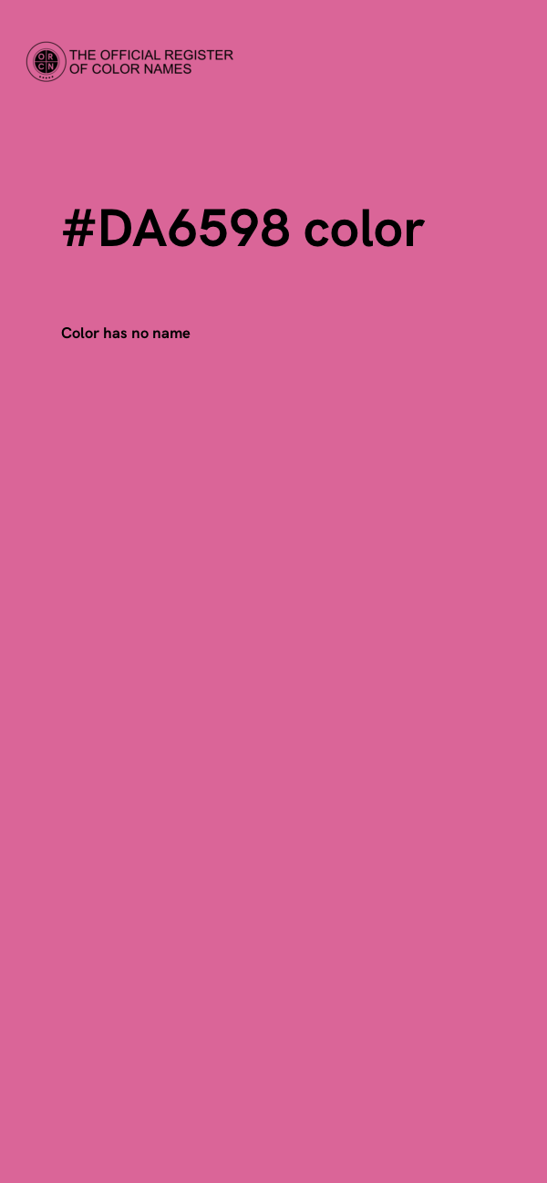 #DA6598 color image