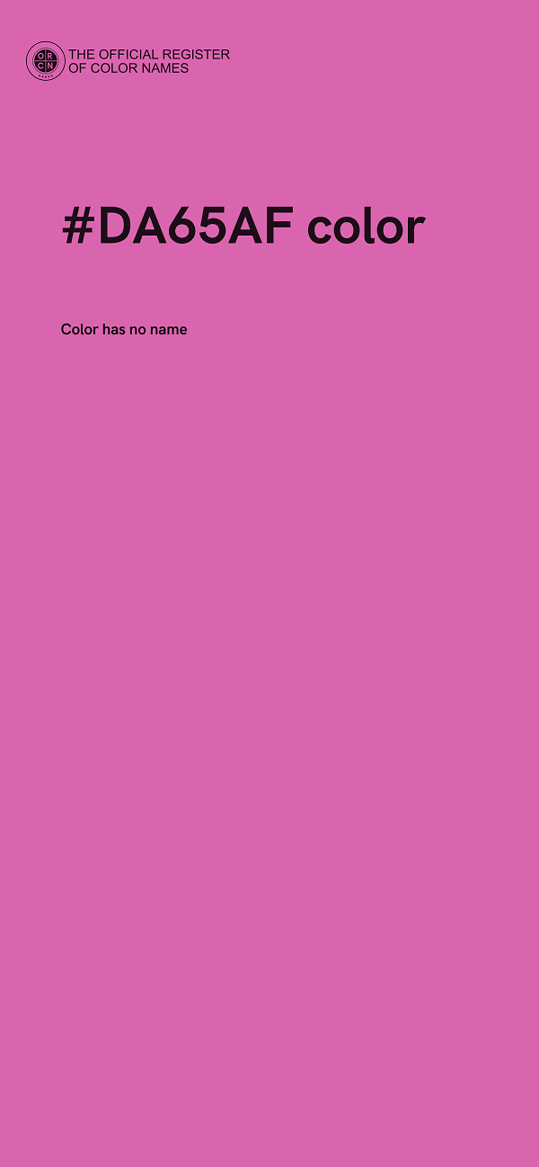 #DA65AF color image