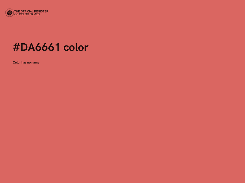 #DA6661 color image