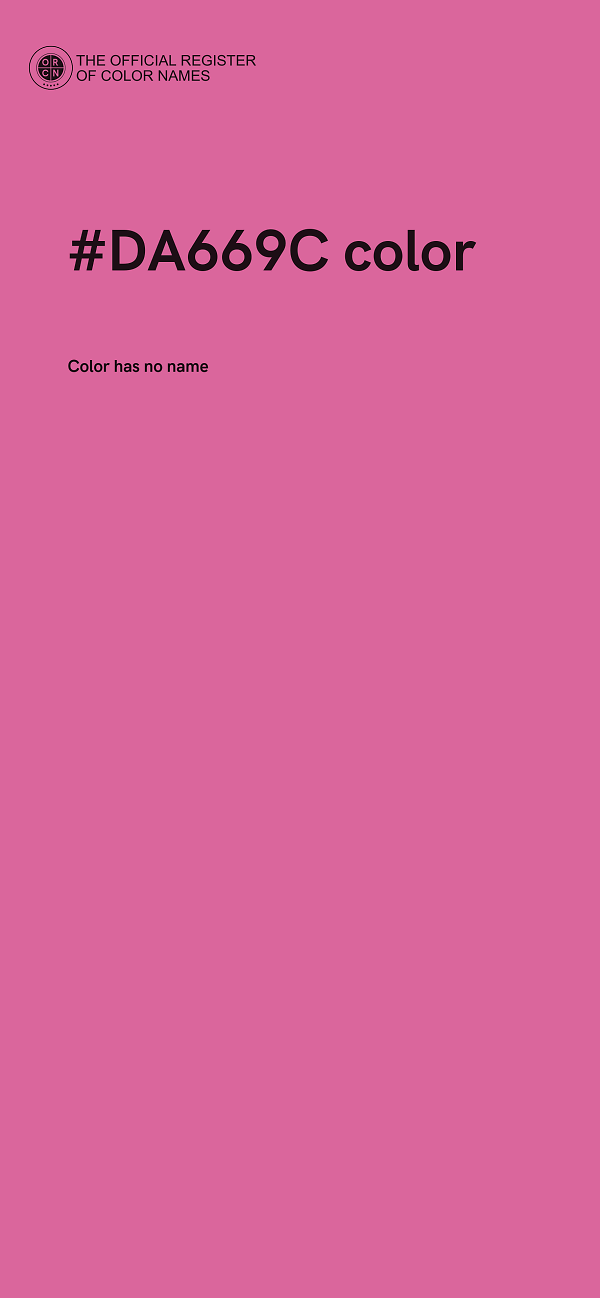 #DA669C color image
