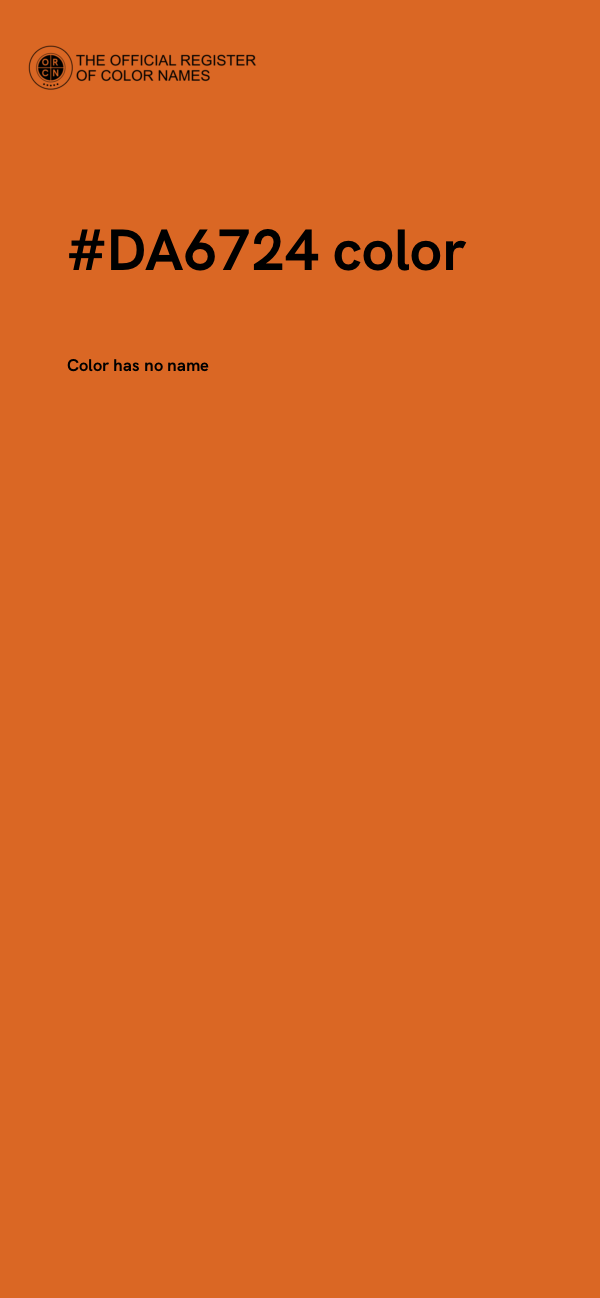 #DA6724 color image