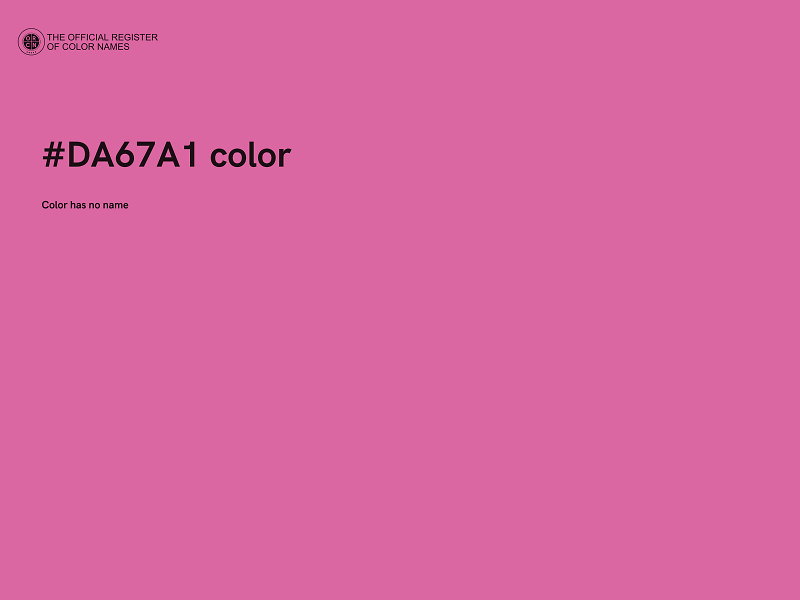 #DA67A1 color image