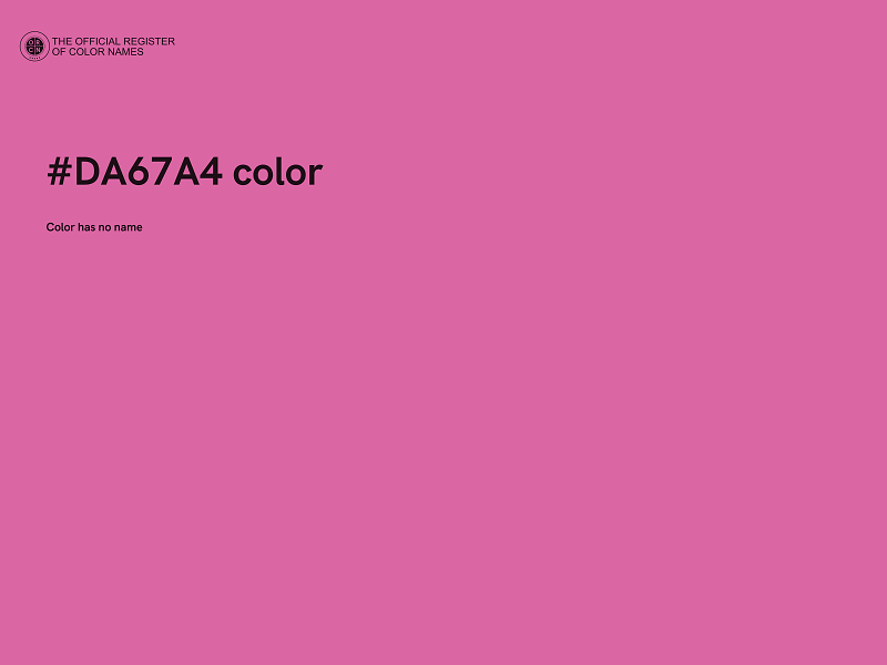 #DA67A4 color image