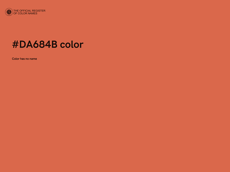 #DA684B color image