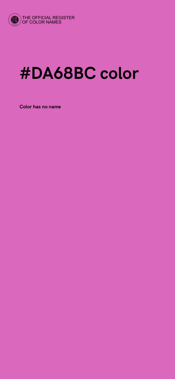 #DA68BC color image