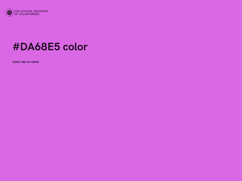 #DA68E5 color image