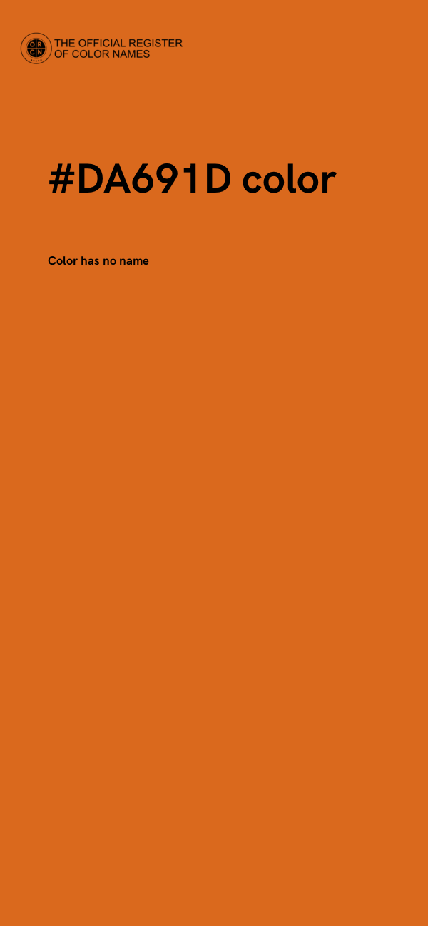 #DA691D color image