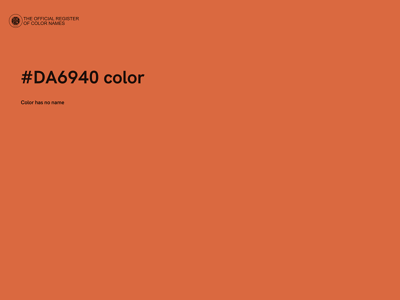 #DA6940 color image