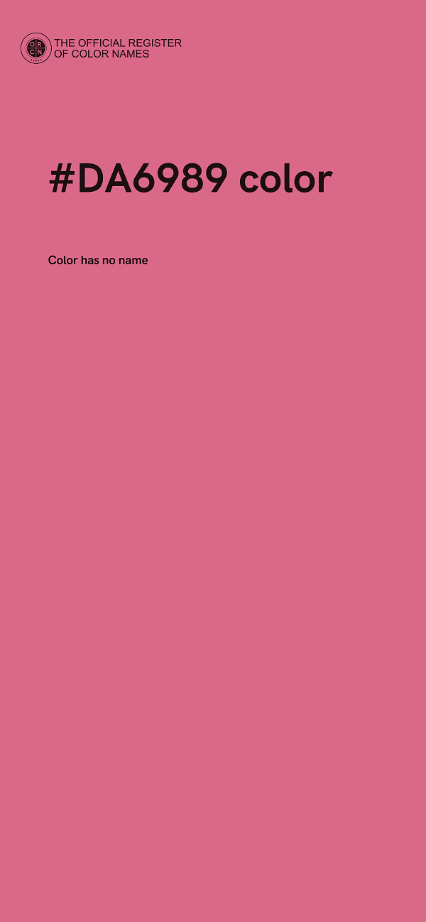 #DA6989 color image
