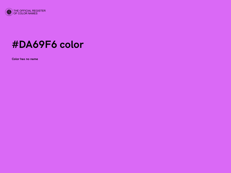 #DA69F6 color image