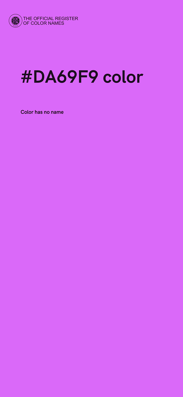 #DA69F9 color image