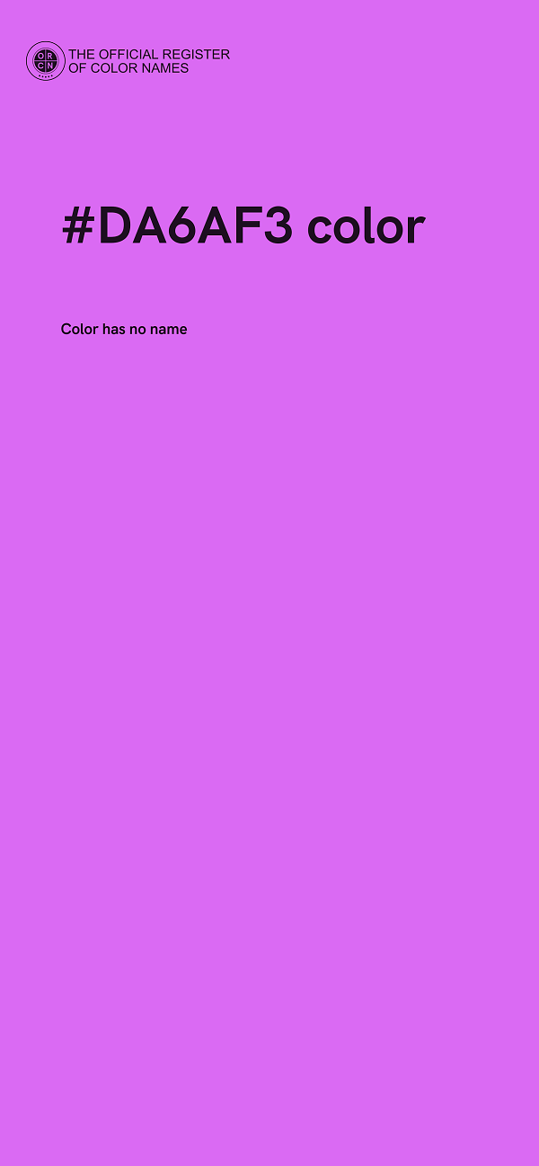 #DA6AF3 color image