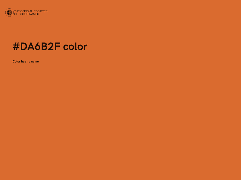#DA6B2F color image