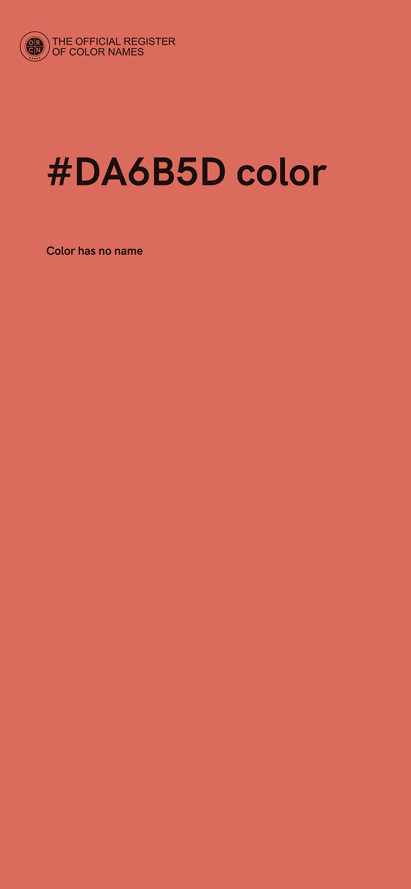 #DA6B5D color image