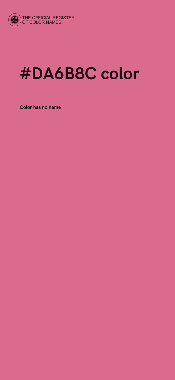 #DA6B8C color image