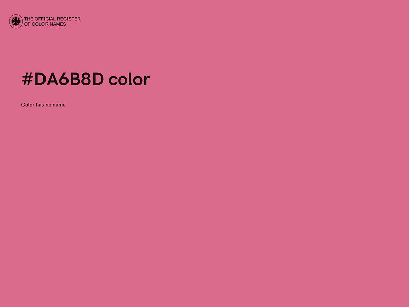 #DA6B8D color image