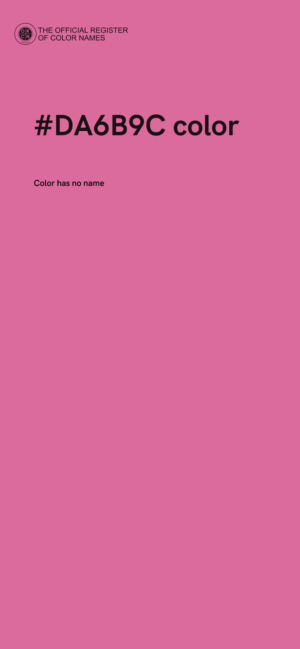 #DA6B9C color image