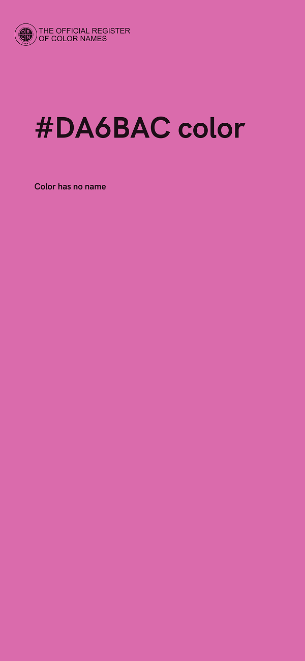 #DA6BAC color image