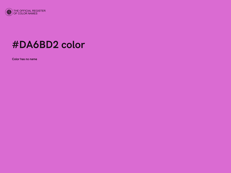 #DA6BD2 color image