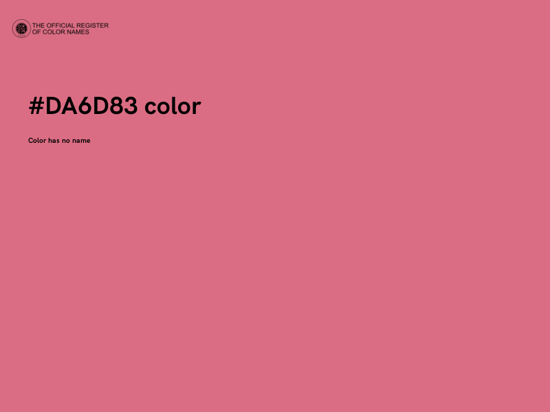 #DA6D83 color image