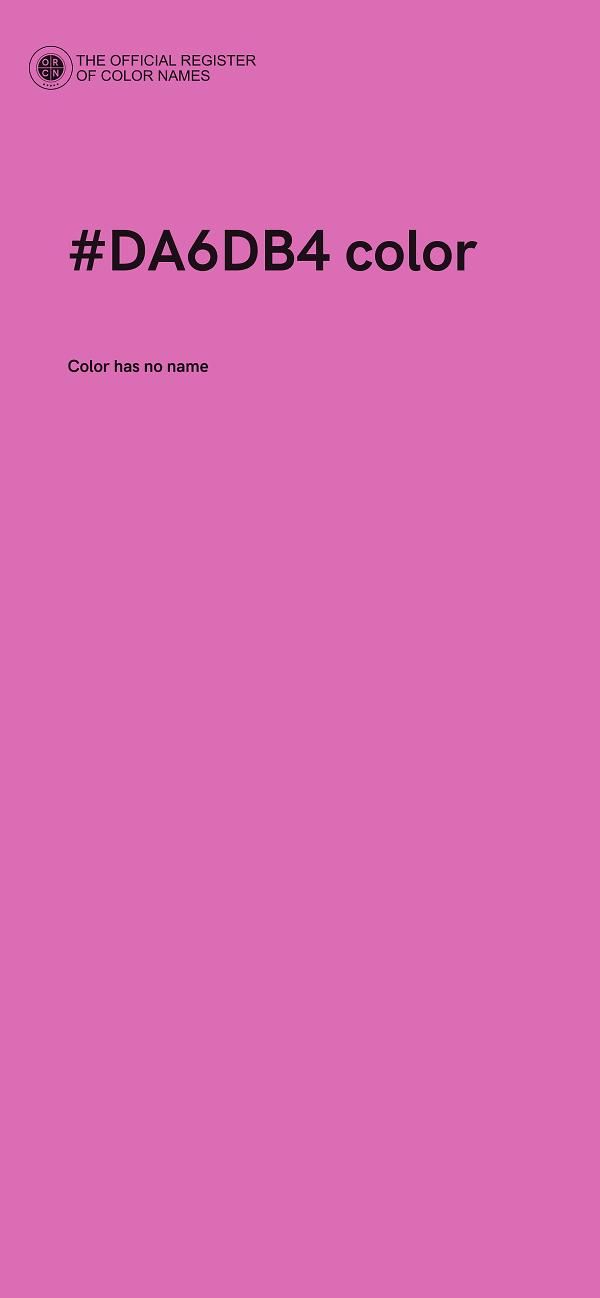 #DA6DB4 color image