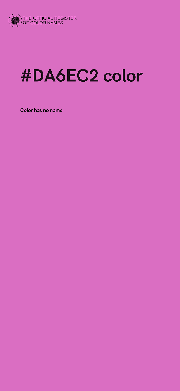 #DA6EC2 color image