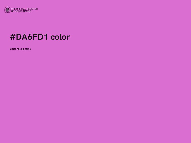 #DA6FD1 color image