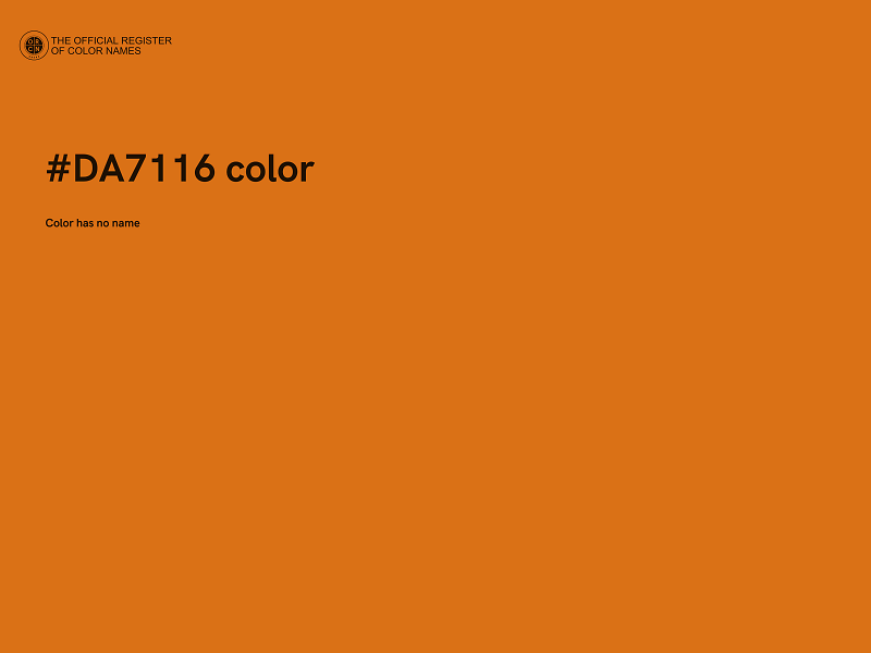 #DA7116 color image