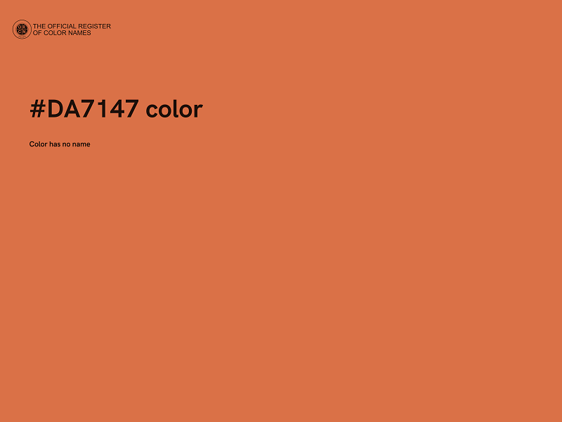 #DA7147 color image