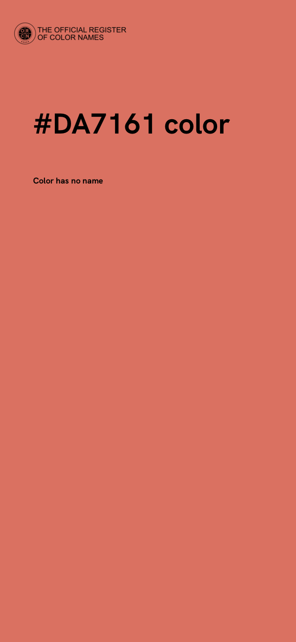 #DA7161 color image