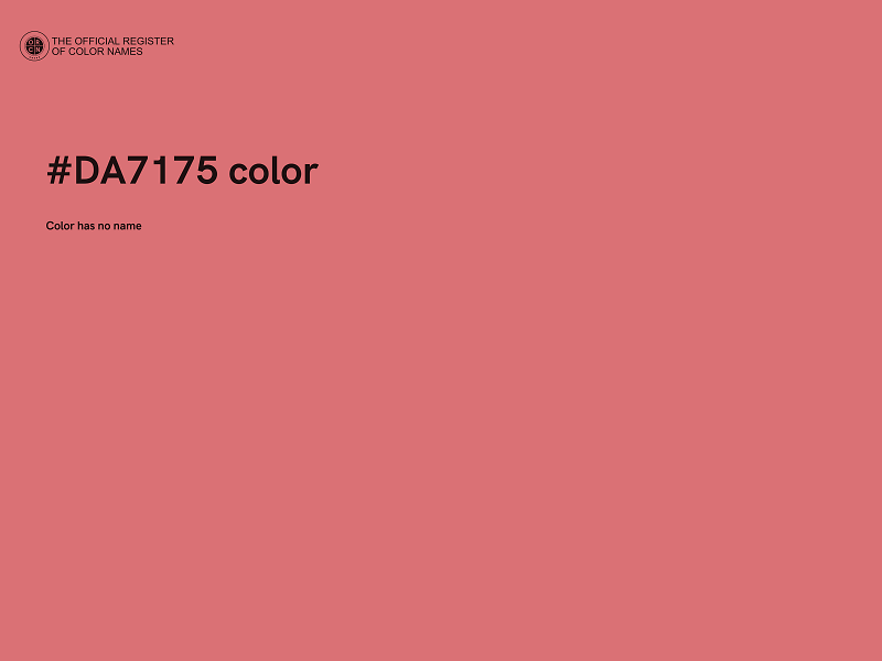 #DA7175 color image