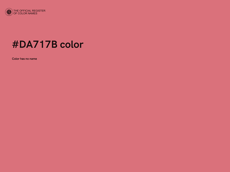 #DA717B color image