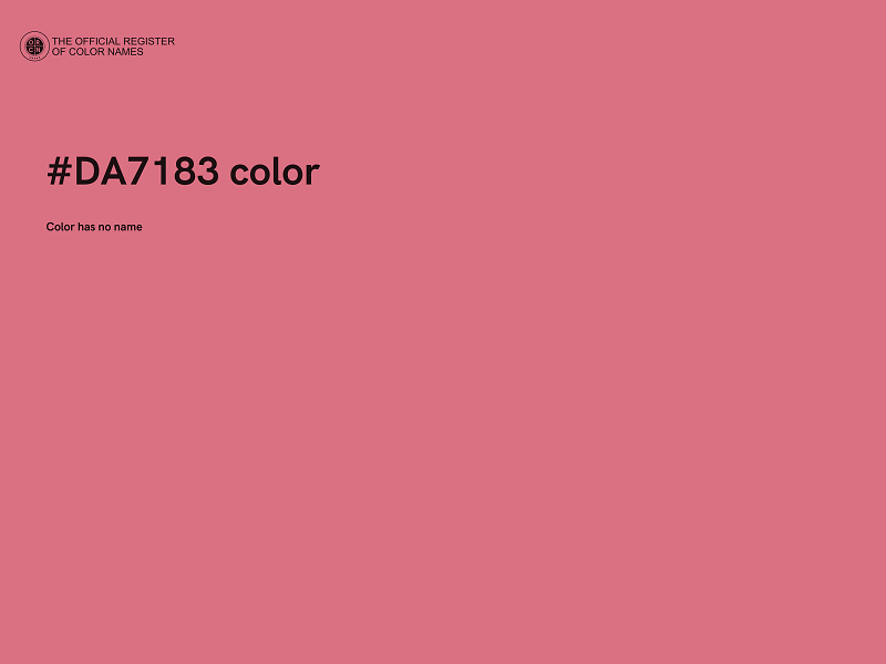 #DA7183 color image