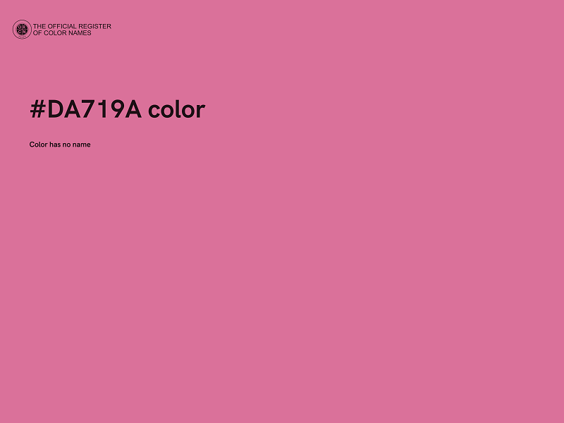 #DA719A color image