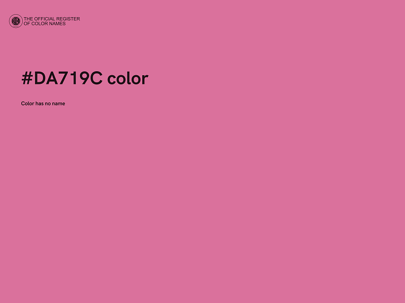 #DA719C color image