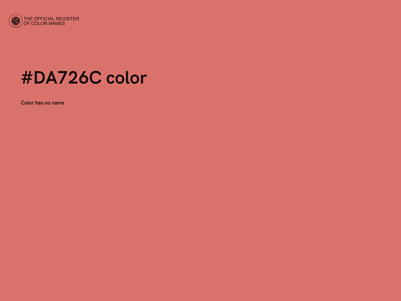 #DA726C color image
