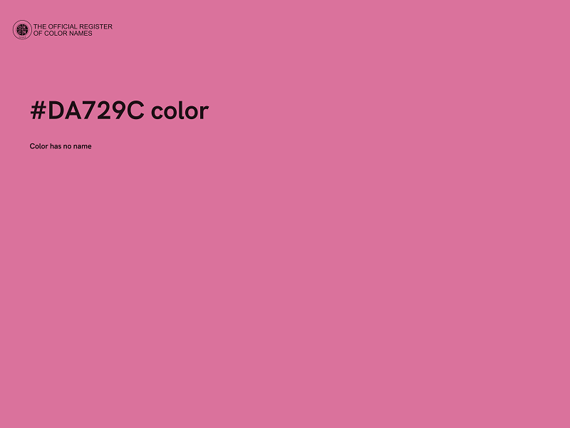 #DA729C color image