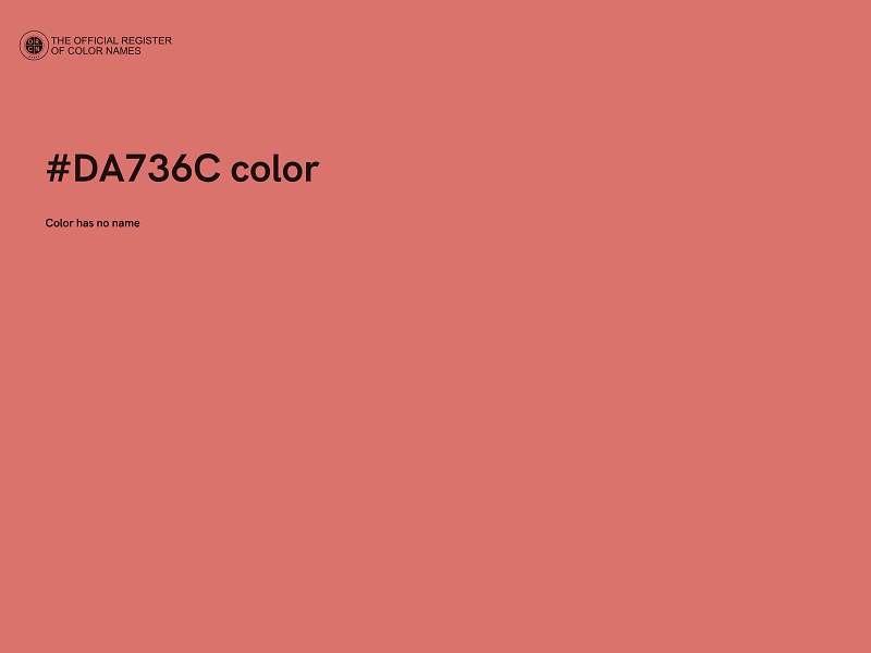 #DA736C color image