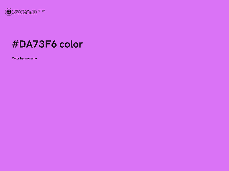 #DA73F6 color image