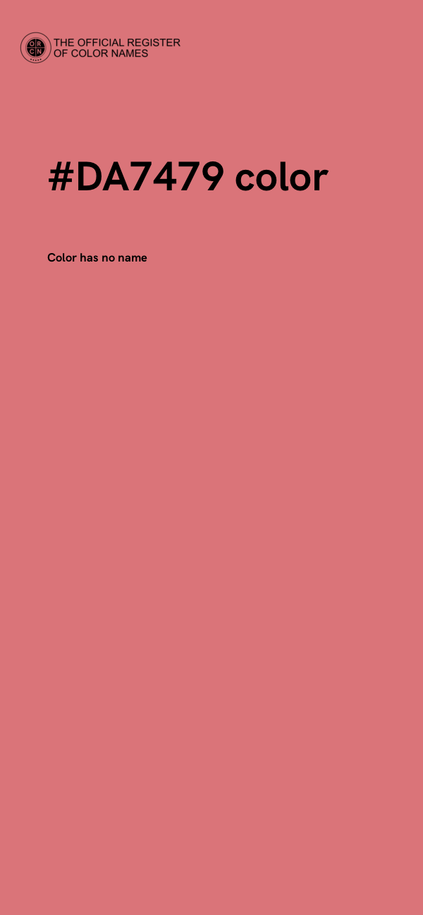 #DA7479 color image