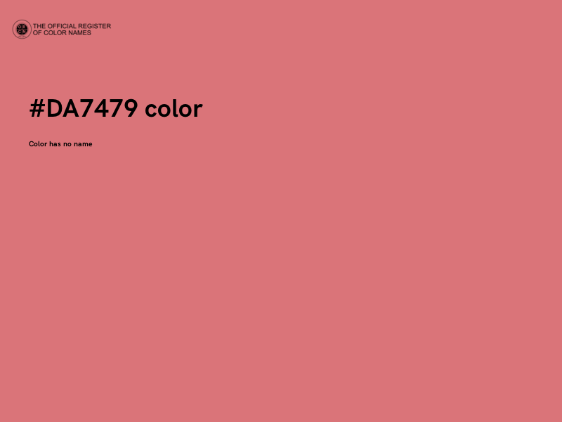 #DA7479 color image