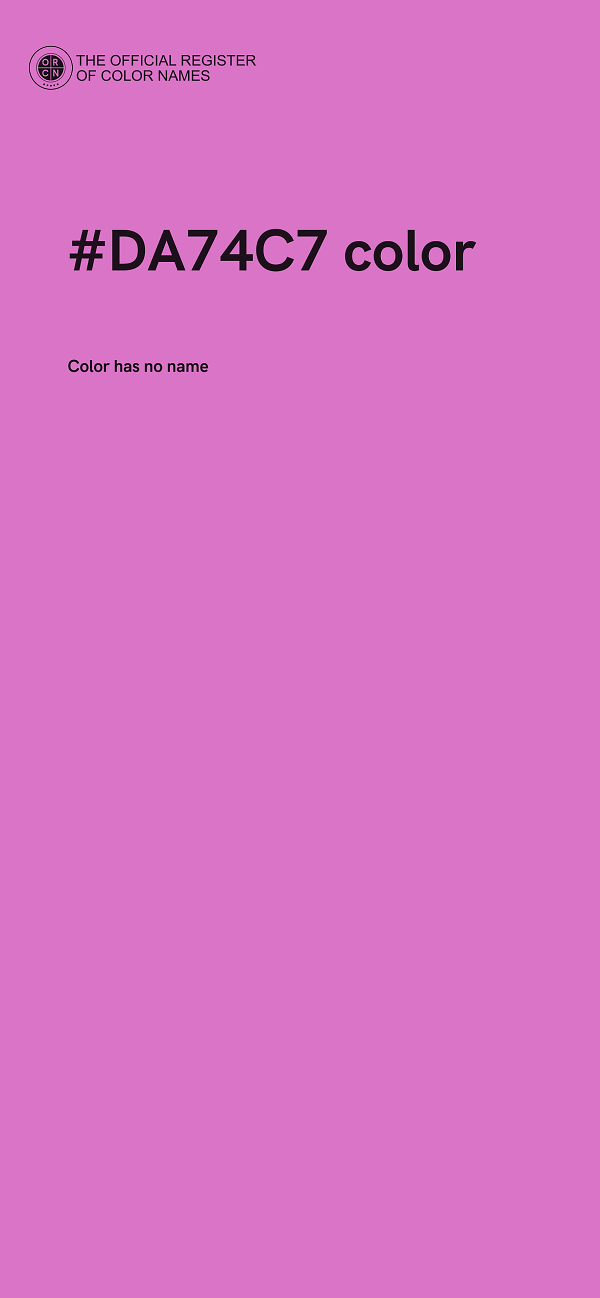 #DA74C7 color image