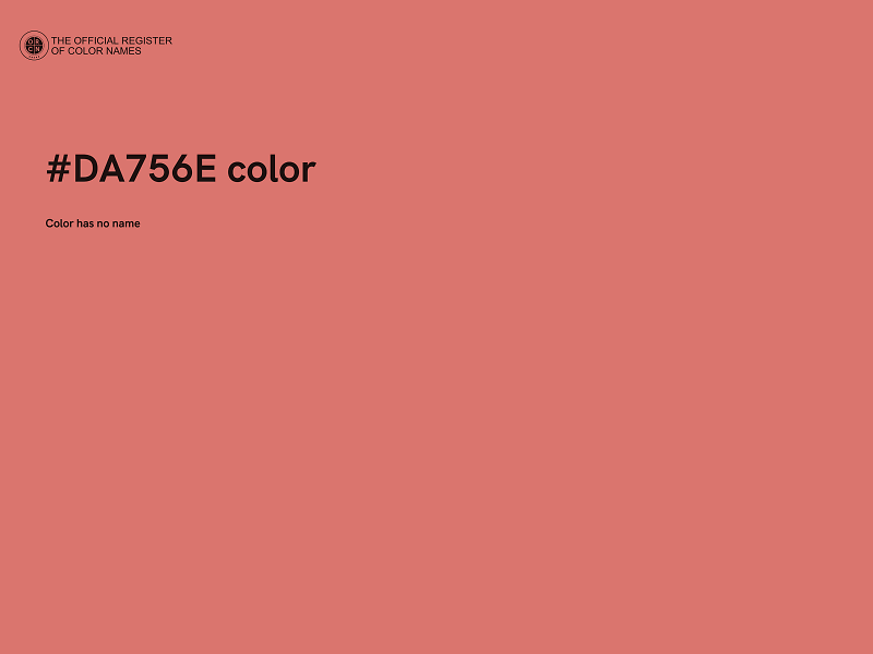 #DA756E color image