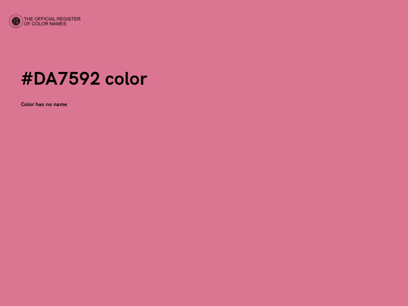 #DA7592 color image