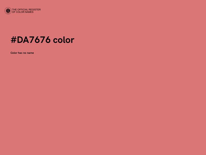 #DA7676 color image